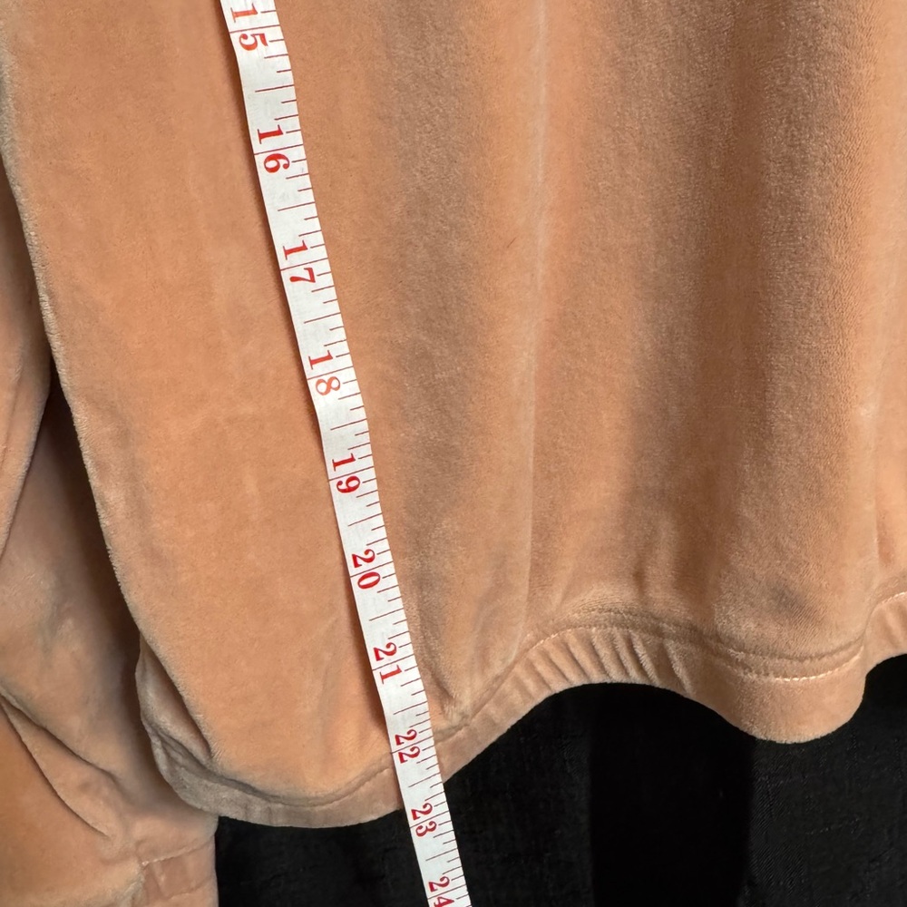 FILA Mauve Peach Pink Half-Zip Hoodie. COMFY - Picture 12 of 15